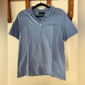 Banana Republic Light Blue Wicking Pique Polo Shirt